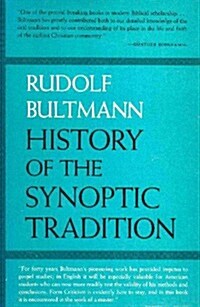 History of the Synoptic Tradition (Hardcover, 1ST)