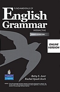 Fundamentals of English Grammar Interactive, Online Version, Student Access (Misc. Supplies, 1st)