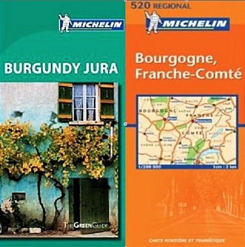 Michelin Green Guide Burgundy Pack - Burgundy / Jura Guide plus Map (Paperback)