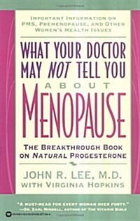 What Your Doctor May Not Tell You About(TM): Menopause: The Breakthrough Book on Natural Progesterone (Paperback)