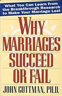 Why Marriages Succeed or Fail: What You Can learn from the Breakthrough Research to Make Your Marriage Last (Hardcover)