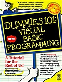 [중고] Dummies 101 Visual Basic Programming (Paperback, CD-ROM)