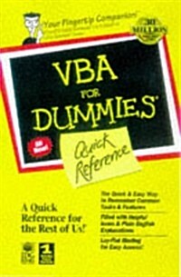Vba for Dummies Quick Reference (Paperback, Spiral)