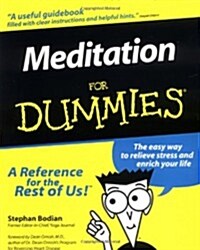 [중고] Meditation for Dummies (Paperback)