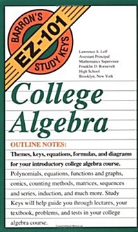 College Algebra (Barrons EZ-101 Study Keys) (Paperback)