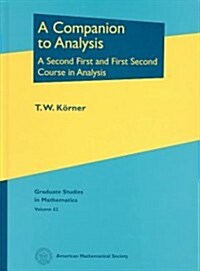 A Companion to Analysis (Hardcover)