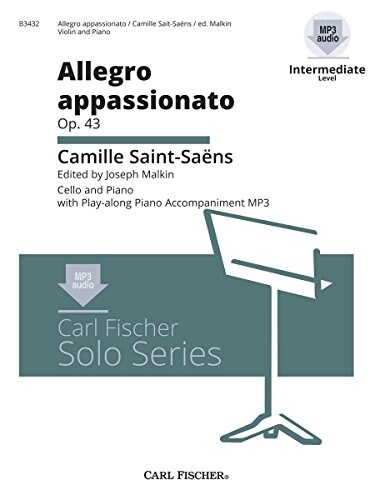 Allegro Appassionato for Cello and Piano w/ acc. CD (Paperback, Intermediate Level)