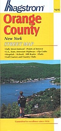 Orange County, Ny Map (Paperback, 6th, POC, Spiral)