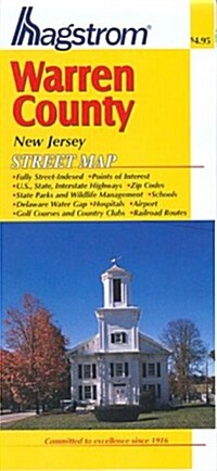 warren county, nj map (Paperback, 4th, POC)