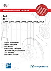 Audi TT 2000, 2001, 2002, 2003, 2004, 2005, 2006 Repair Manual on DVD-ROM (Windows 2000/XP) (CD-ROM)