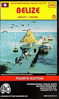 Belize Travel Reference Map (Paperback, 4th)