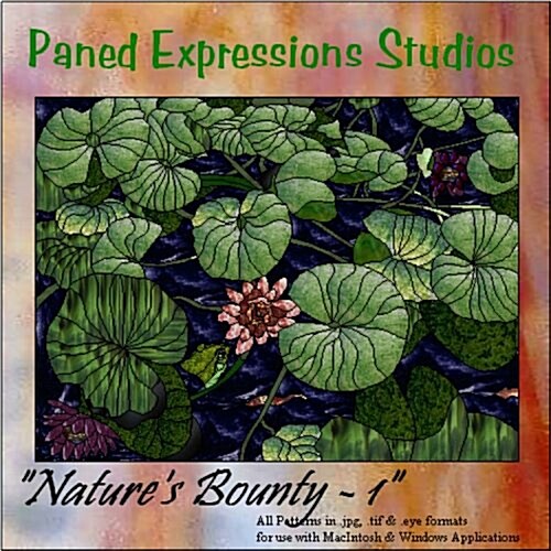 Stained Glass Pattern Collection - Natures Bounty 1 (CD-ROM)