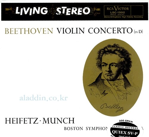 [수입] 베토벤 : 바이올린 협주곡 [200g LP]