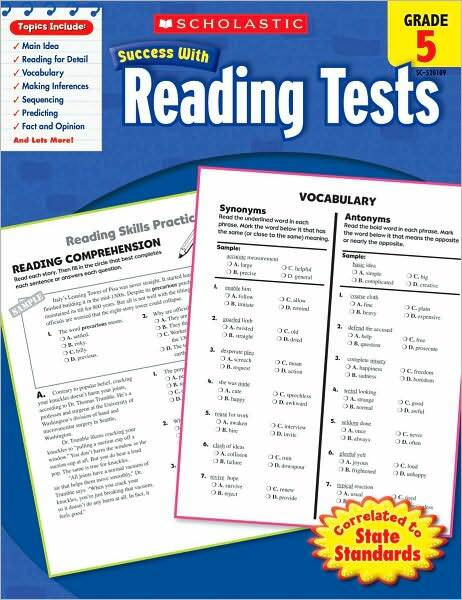 [중고] Reading Tests, Grade 5 (Paperback)