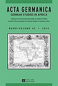 ACTA Germanica: German Studies in Africa (Paperback)