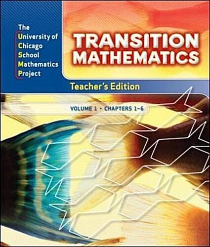 UCSMP Transition Mathematics: Teachers Edition, Vol. 1, Chapters 1-6 (Hardcover, 3rd)