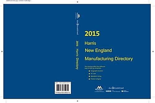 Harris New England Manufacturers Directory 2015 (Paperback)