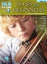 Songs for Beginners Violin Play-Along Volume 50 (Hardcover)