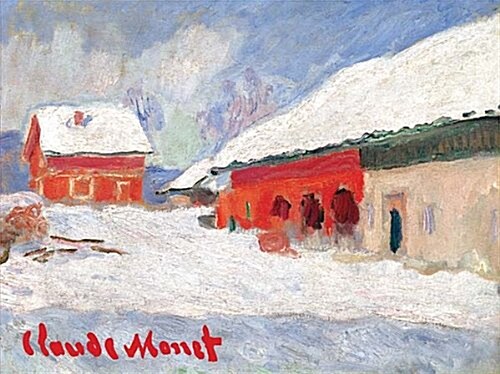 Monet Red Barns in Norway Boxed Holiday Full Notecards (Other)