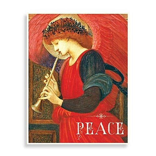 Red Harmonious Angel Boxed Draw Holiday Notecards (Other)