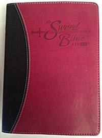 Kjver Sword Bible Word of God Personal Size-Black/Burgundy Duotone (Imitation Leather)