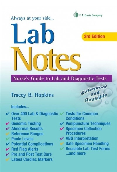 Labnotes: Nurses Guide to Lab & Diagnostic Tests (Spiral, 3)