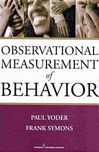 Observational Measurement of Behavior (Paperback)