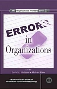 Errors in Organizations (Hardcover)