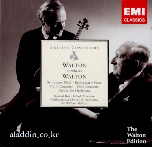 [수입] 월튼 : 교향곡 1번, 바이올린 협주곡 & 비올라 협주곡 [2CD]