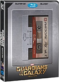 [3D 블루레이] 가디언즈 오브 갤럭시 : 스틸북 한정판 콤보팩 (2disc: 3D+2D)