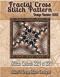 Fractal Cross Stitch Pattern: Design No. 5052 (Paperback)