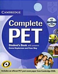 Complete PET Students Book Pack (Students Book with answers with CD-ROM and Audio CDs (2)) (Package)