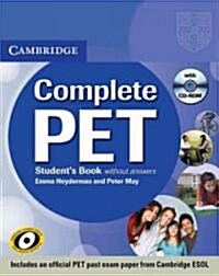 Complete PET Students Book without answers with CD-ROM (Package)