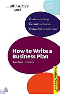 How to Write a Business Plan (Paperback, 3rd)