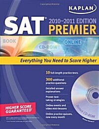 [중고] Kaplan SAT Premier 2010-2011 (Paperback, CD-ROM)