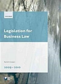 Legislation for Business Law 2009-2010 (Paperback, Rev ed)