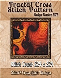 Fractal Cross Stitch Pattern: Design No. 5177 (Paperback)