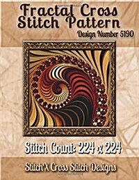 Fractal Cross Stitch Pattern: Design No. 5190 (Paperback)