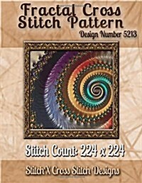 Fractal Cross Stitch Pattern: Design No. 5213 (Paperback)