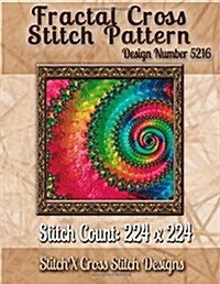 Fractal Cross Stitch Pattern: Design No. 5216 (Paperback)