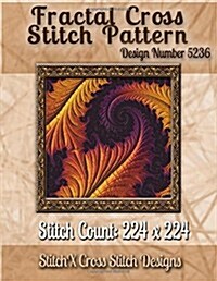 Fractal Cross Stitch Pattern: Design No. 5236 (Paperback)