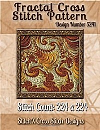 Fractal Cross Stitch Pattern: Design No. 5241 (Paperback)