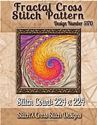 Fractal Cross Stitch Pattern: Design No. 5170 (Paperback)