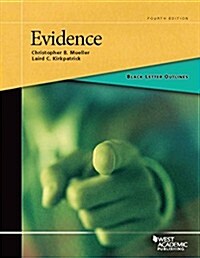 Black Letter Outline on Evidence (Paperback, 4th, New)