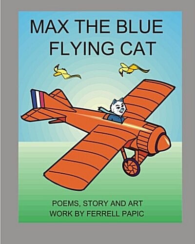 Max the Blue Flying Cat (Paperback, Large Print)