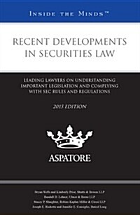 Recent Developments in Securities Law 2015 (Paperback)