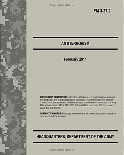 Antiterrorism: FM 3-37.2 (Paperback)