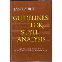 Guidelines for style analysis [1st ed.]