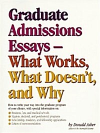 [중고] Graduate Essays: What Works, What Doesn‘t and Why (Paperback)