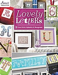 Lovely Letters: 9 Cross-Stitch Alphabets & Monograms (Paperback)